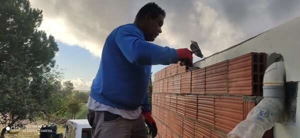 Colocación de ladrillos